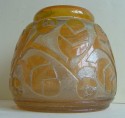Spectacular and rare Daum Nancy Art Deco Glass vase
