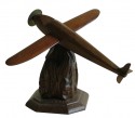 Historic vintage wooden Model Airplane Art Deco style 