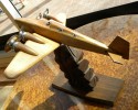 Original French Wood and Chrome Model Airplane