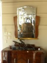 Original French Art Deco Rosewood Decorative dressing mirror