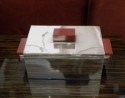 Modernist French Art Deco Silver-Plate Jewelry Box in style of Puiforcat