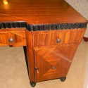 Art Deco Desk zebra wood inlay