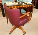 Original Art Deco office chair European wood frame