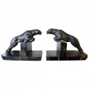 French Leopard Bookends 1930′s