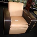 Pair of French Streamline Club Chairs