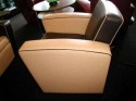 Pair of French Streamline Club Chairs