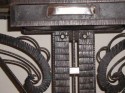 French Iron console - detail of ironwork