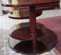 French table with unusual pull out wooden trays