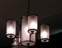 English chandelier and matching sconce combination