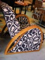 Lounge chair with unique Giraffe print