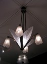 Wonderful Degue modernist chandelier