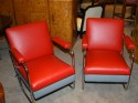 Great red vinyl chairs