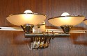 Pair of Double Bowled Sconces