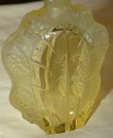 Yellow Czech Glass Decanter details