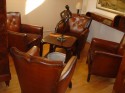 Pair of French club chairs