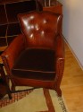 Pair of French club chairs