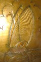 Beautiful large French wood/copper panel