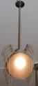 English Ceiling Light with glass wings art deco