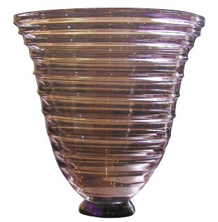 Daum Beehive Shaped Art Deco Vase