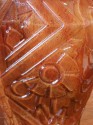 French Art Deco Moulded Glass Vase