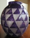 Degue Signed Degue Purple Vase
