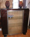 Beautiful French carved display cabinet