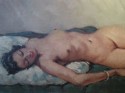 Cesar Vicol. French Artist Nude painting
