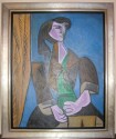 Bernard Glasgow American Art Deco cubist painting