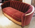 Glamorous Art Deco channel back Sofa
