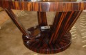 Macassar round coffee table Art Deco