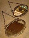 French Art Deco Iron Mirrors pair