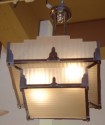 French Stepped Art Deco Chandelier