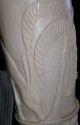 Carved Ivory Table Lamp - detail of carving