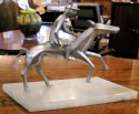 French Horse and Rider Statue