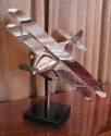 Chrome Biplane Statue