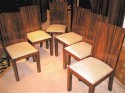 Six 1930's modernist dining chairs