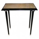 French Black Lacquer Side Table