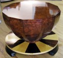 Charming faceted table