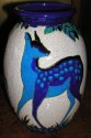 Boch Vase with Gazelles