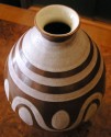 1930s Brown Boch Vase