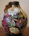 Boch Vase with Gold Wings