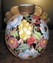 Boch Vase with Gold Wings