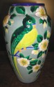 Signed Keramis Floral Vase