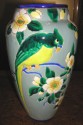 Signed Keramis Floral Vase