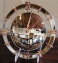 French Copper and Chrome Clock