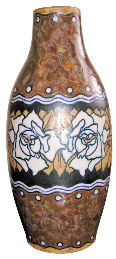 1930s Boch Stoneware Vase