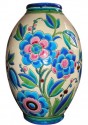 Pink and Blue Boch Keramis Vase