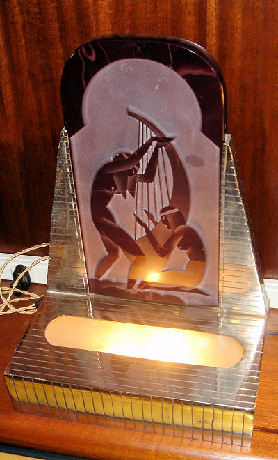
Unique Art Deco Glass Lamp
