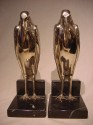 French Bronze Crow Bookends