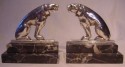 Bronze Dog Bookends